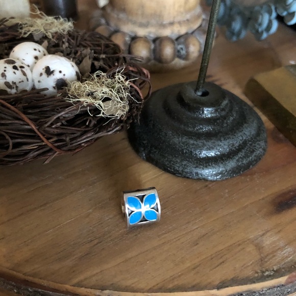 Pandora Blue Enamel & Sterling Silver Charm - Picture 4 of 5